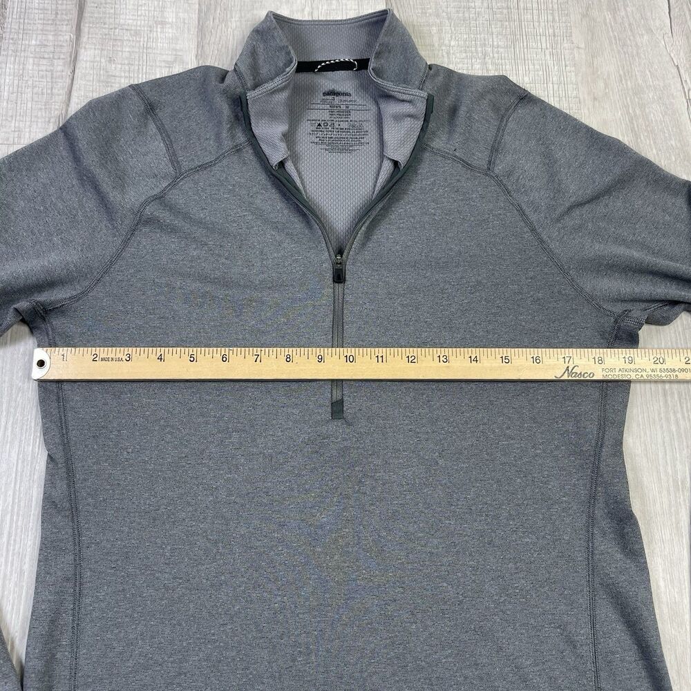 Patagonia Capilene 3 Midweight 1/4 Zip Pullover Gray Mens Medium READ V - Picture 8 of 9